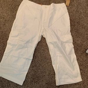 Women's Merona White Capris Size 14 16 New!
